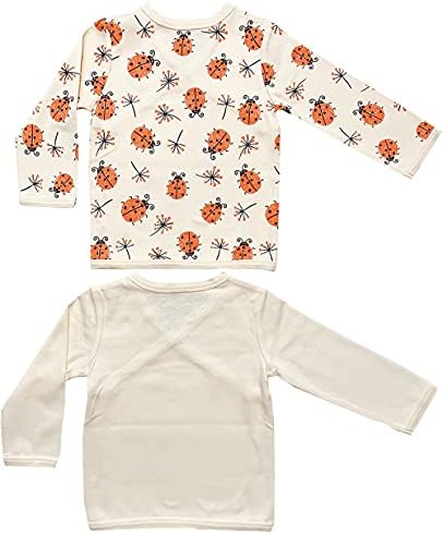 Akçaağaç Giyim Organik Pamuk Bebek Kimono Uzun Kollu Bodysuit GOTS Sertifikalı