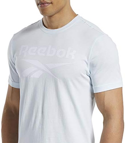 Reebok Erkek Yığılmış Logo Tişört