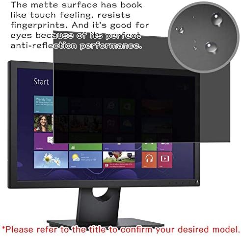 Synvy ekran koruyucu koruyucu ile Uyumlu NEC AS241W-BK AccuSync 23.6 Ekran Monitör Anti Casus Filmi Koruyucuları [Temperli