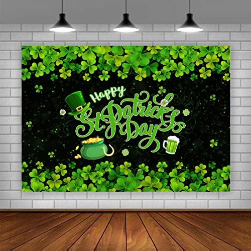 Mutlu Aziz patrick Günü Zemin Bahar İrlandalı Yeşil Şanslı Yonca Yaprakları Fotoğraf Arka Plan Aziz Patrick Günü Doğum Günü