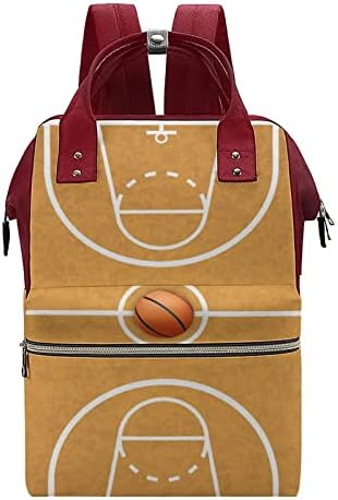 Basketbol Sahası bebek bezi çantası Sırt Çantası Su geçirmez Anne Çantası Büyük kapasiteli Sırt Çantası