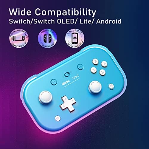 Nargos 8Bitdo Lite 2 kablosuz bluetooth Oyun Denetleyicisi Gamepad Nintendo Anahtarı için / Switch OLED / Switch Lite / Android