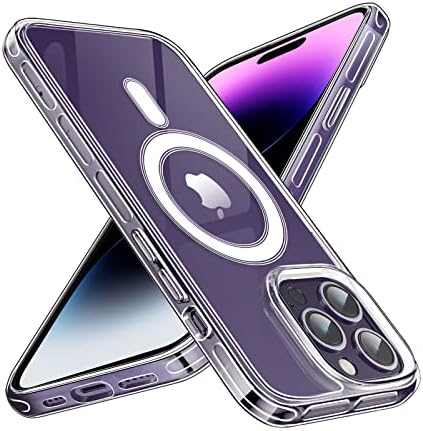 nuoku iPhone 14 Pro Max Kılıf Magsafe için Tasarlandı, Sararmayan İnce Darbeye Dayanıklı Kılıf, Yumuşak Kenarlı Premium Hibrit