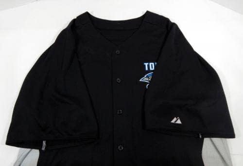 2011 Toronto Blue Jays 50 Oyunu Yayınlandı Siyah Forma Vuruş Uygulaması ST 52 127-Oyun Kullanılmış MLB Formaları