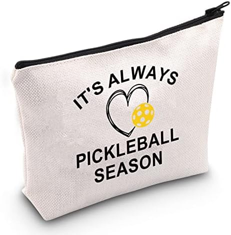 JXGZSO Pickleball Kozmetik Çantası Pickleball'da Ağlamak Yok / Her Zaman Pickleball Sezonu Kozmetik Çantası Pickleball Oyuncusu