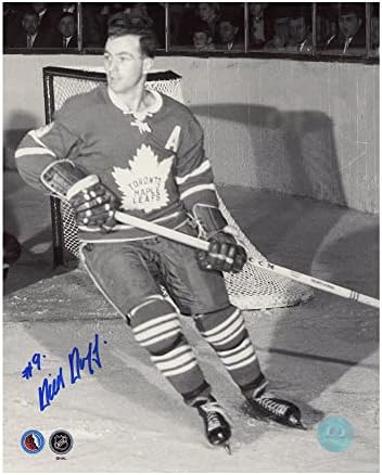 Dick Duff Toronto Maple Leafs İmzalı 8x10 Fotoğraf-İmzalı NHL Fotoğrafları