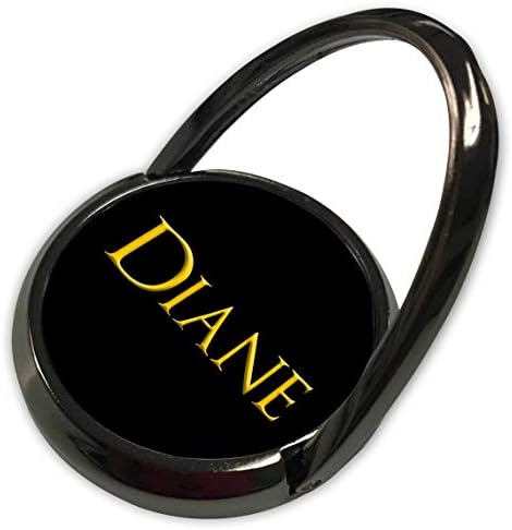 3dRose Alexis Design-ABD'de Popüler Kadın İsimleri-ABD'de Diane Ünlü Kadın Adı. Siyah Tılsımda Sarı - Telefon Zil Sesi (phr_323692_1)